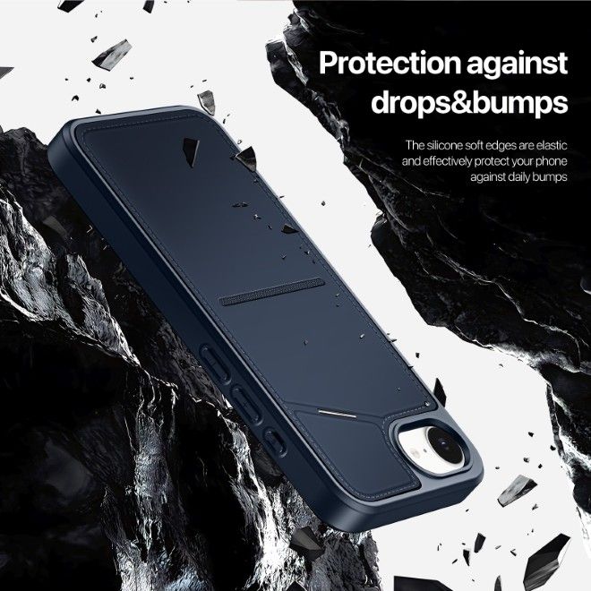 Dux Ducis - iPhone 16e Hülle - PC und TPU Hardcase - Rafi II Mag Series - blau