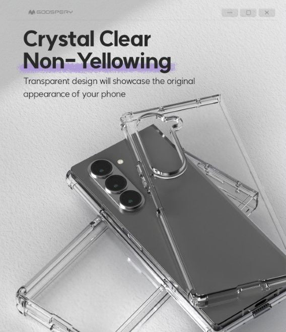 Goospery - Samsung Galaxy Z Fold6 Hülle - Super Protect Case Series - transparent