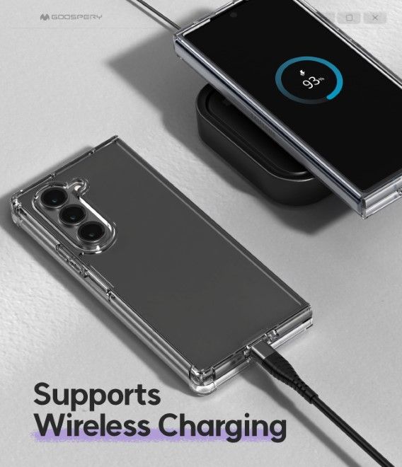 Goospery - Samsung Galaxy Z Fold6 Hülle - Super Protect Case Series - transparent