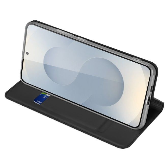 Dux Ducis - Samsung Galaxy S25 Edge Hülle - Handy Bookcover - Skin Pro Series - schwarz