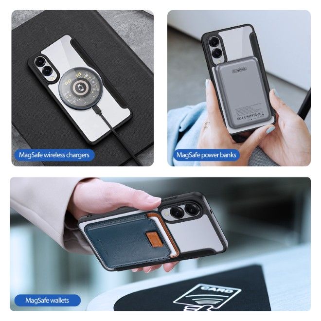 Dux Ducis - Samsung Galaxy S25 Edge Hülle - Leder Bookcover - Skin X Pro Series - schwarz