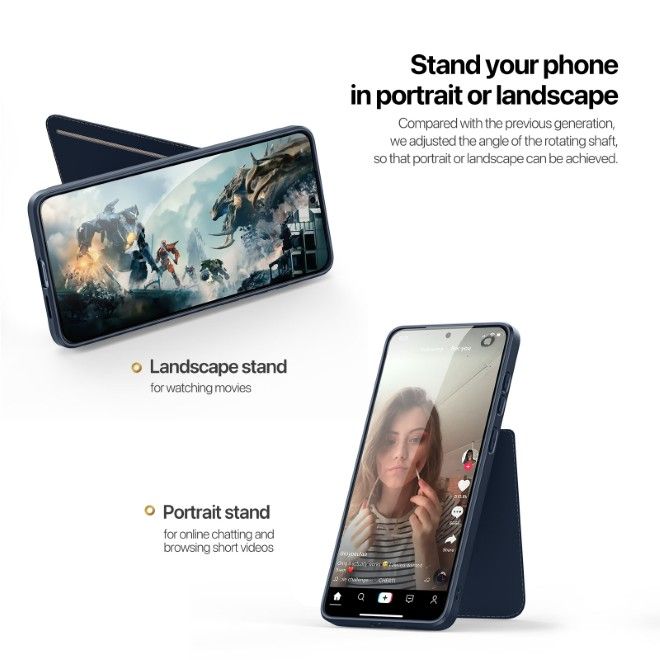 Dux Ducis - Samsung Galaxy S25 Edge Hülle - PC und TPU Hardcase - Rafi II Mag Series - blau