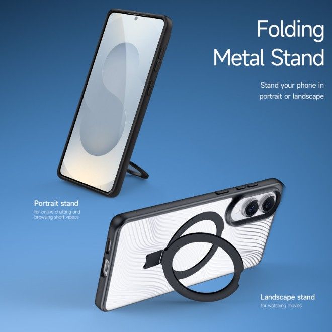 Dux Ducis - Samsung Galaxy S25 Edge Hülle - Hardcase - MagSafe - Aimo Mag Series - schwarz