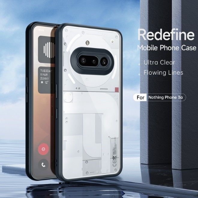 Dux Ducis - Nothing Phone (3a) Hülle - Hardcase - Aimo Series - schwarz