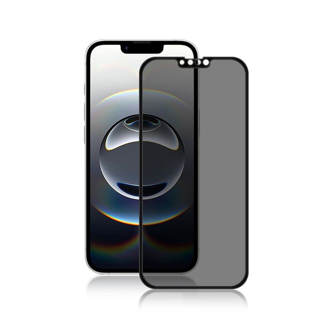iPhone 16e / 14 / 13 Pro / 13 Privacy Panzerglas 3D Full Cover - Displayschutz (0.33 mm) - schwarz