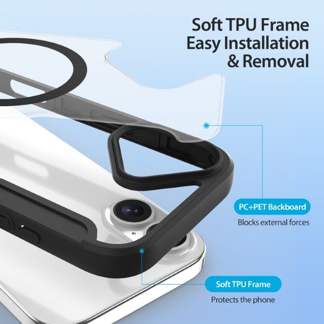 Dux Ducis - iPhone 17 Hülle - Leder Bookcover - MagSafe - Skin X Pro Series - schwarz