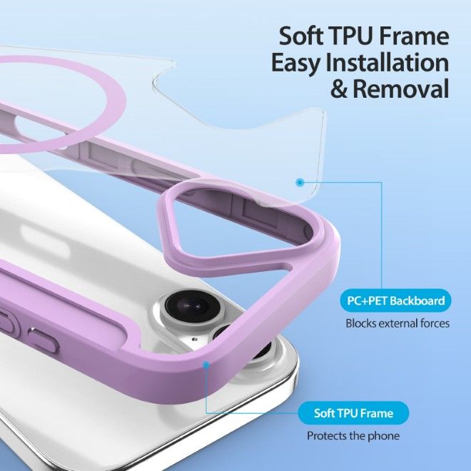 Dux Ducis - iPhone 17 Hülle - Leder Bookcover - MagSafe - Skin X Pro Series - purpur