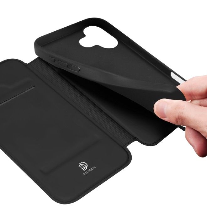 Dux Ducis - iPhone 17 Hülle - Handy Bookcover - Skin Pro Series - schwarz