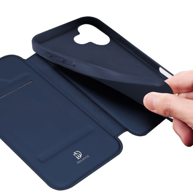 Dux Ducis - iPhone 17 Hülle - Handy Bookcover - Skin Pro Series - blau