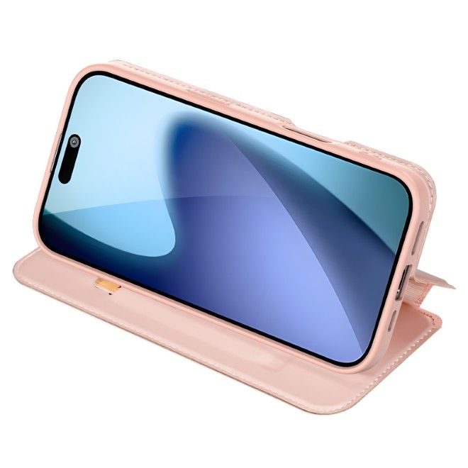 Dux Ducis - iPhone 17 Hülle - Handy Bookcover - Skin Pro Series - rosa