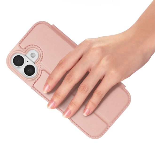 Dux Ducis - iPhone 17 Hülle - Handy Bookcover - Skin Pro Series - rosa