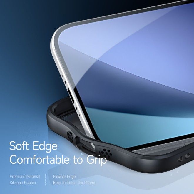 Dux Ducis - iPhone Air Hülle - Hardcase - MagSafe - mit Standfunktion - Aimo Mag Stand Series - schwarz