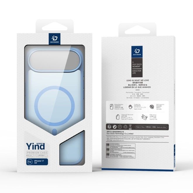Dux Ducis - iPhone Air Hülle - TPU und PC Hardcase - MagSafe kompatibel - Yind Series - hellblau