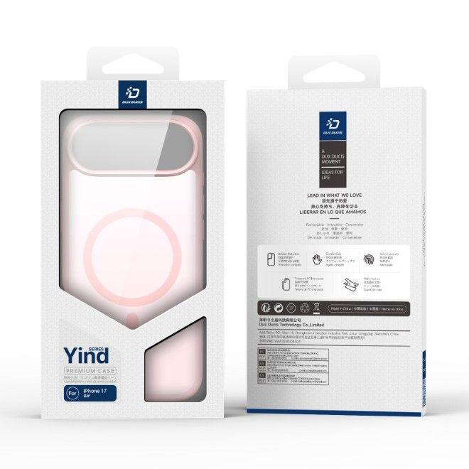 Dux Ducis - iPhone Air Hülle - TPU und PC Hardcase - MagSafe kompatibel - Yind Series - hellpink