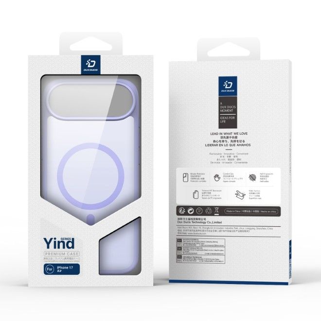 Dux Ducis - iPhone Air Hülle - TPU und PC Hardcase - MagSafe kompatibel - Yind Series - hellpurpur