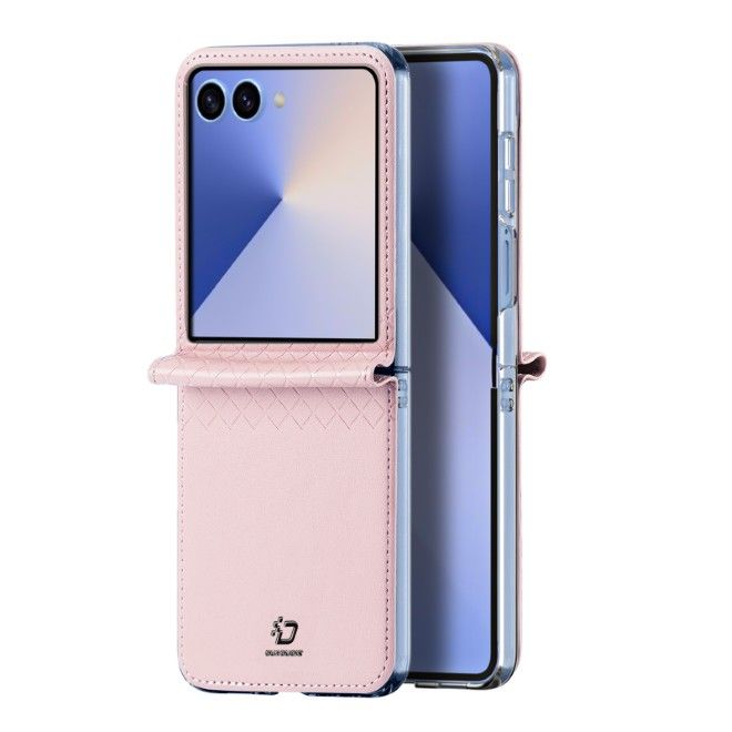 Dux Ducis - Samsung Galaxy Z Flip7 Hülle - Leder Case - Bril Series - rosa