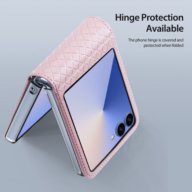 Dux Ducis - Samsung Galaxy Z Flip7 Hülle - Leder Case - Bril Series - rosa