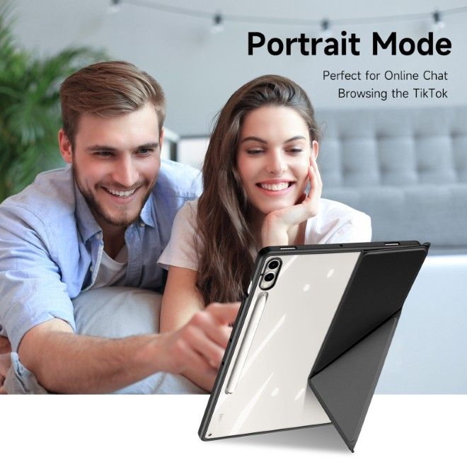 Dux Ducis - Samsung Galaxy Tab S10 FE+ Hülle - Leder Bookcover - Magi Series - schwarz