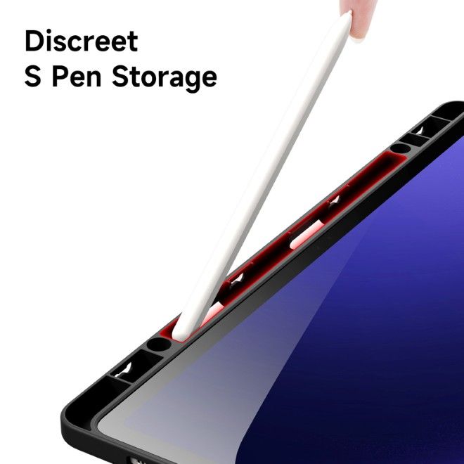 Dux Ducis - Samsung Galaxy Tab S10 FE+ Hülle - Leder Bookcover - Magi Series - schwarz