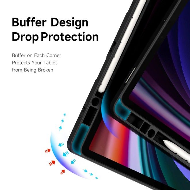 Dux Ducis - Samsung Galaxy Tab S10 FE+ Hülle - Leder Bookcover - Magi Series - schwarz