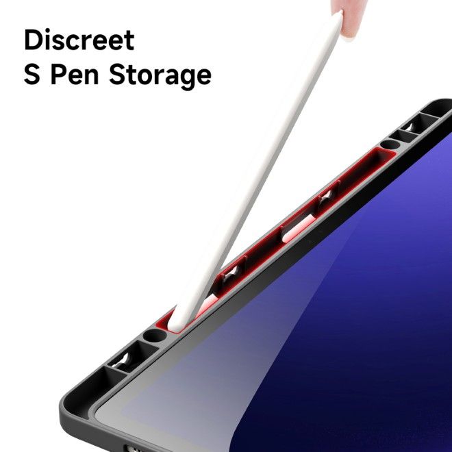 Dux Ducis - Samsung Galaxy Tab S10 FE+ Hülle - Leder Bookcover - Magi Series - grau