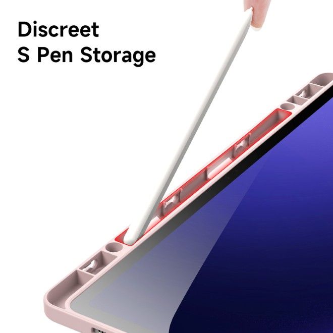 Dux Ducis - Samsung Galaxy Tab S10 FE+ Hülle - Leder Bookcover - Magi Series - pink