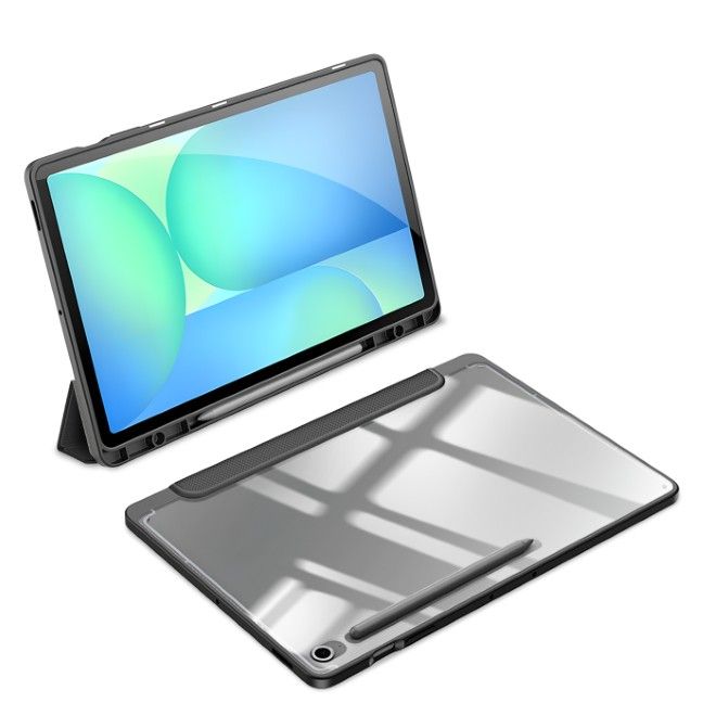 Dux Ducis - Samsung Galaxy Tab S10 FE+ Hülle - Leder Bookcover - Toby Series - schwarz