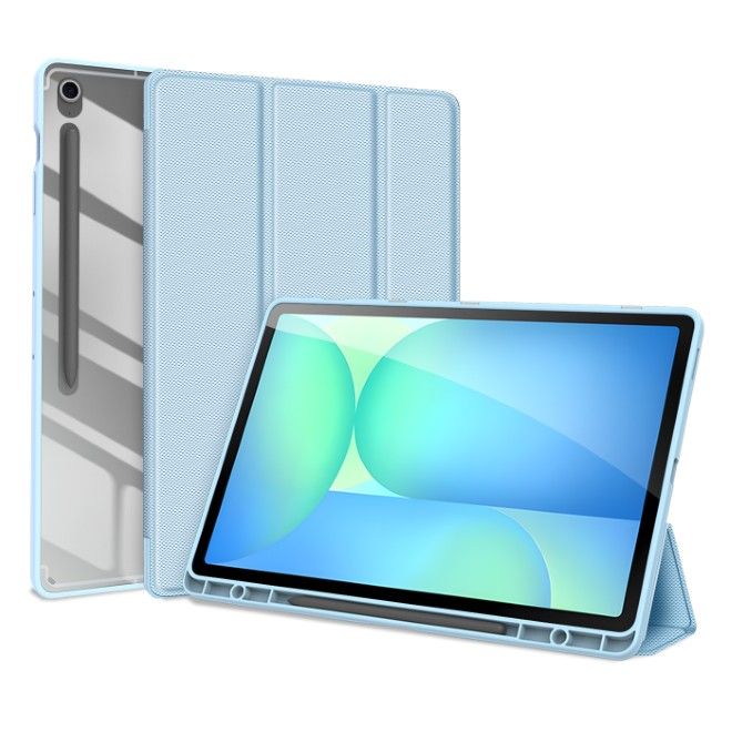 Dux Ducis - Samsung Galaxy Tab S10 FE+ Hülle - Leder Bookcover - Toby Series - blau