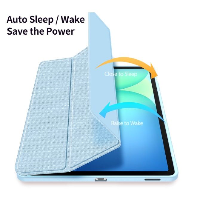 Dux Ducis - Samsung Galaxy Tab S10 FE+ Hülle - Leder Bookcover - Toby Series - blau