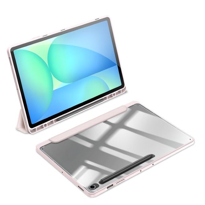 Dux Ducis - Samsung Galaxy Tab S10 FE+ Hülle - Leder Bookcover - Toby Series - pink