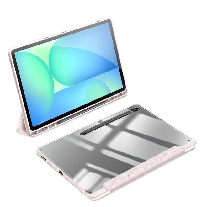 Dux Ducis - Samsung Galaxy Tab S10 FE+ Hülle - Leder Bookcover - Toby Series - pink