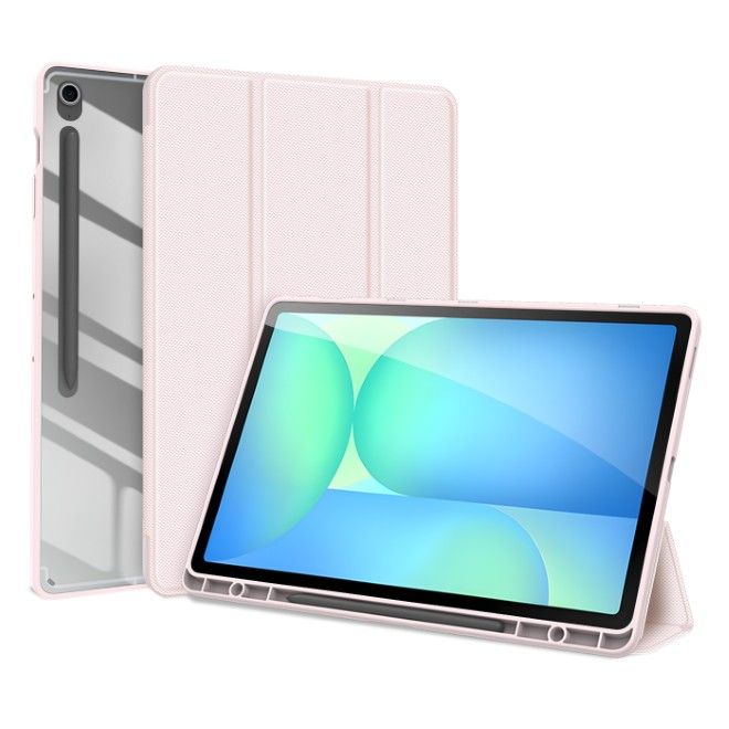 Dux Ducis - Samsung Galaxy Tab S10 FE+ Hülle - Leder Bookcover - Toby Series - pink