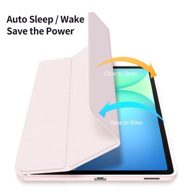 Dux Ducis - Samsung Galaxy Tab S10 FE+ Hülle - Leder Bookcover - Toby Series - pink