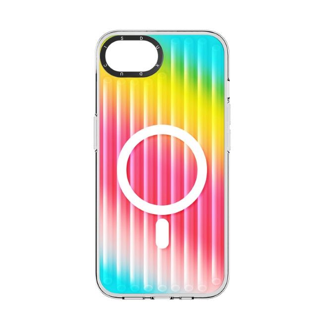 Dux Ducis - iPhone 16e Hülle - PET, TPU und PC Hardcase - mit MagSafe - Zest Series - Rainbow