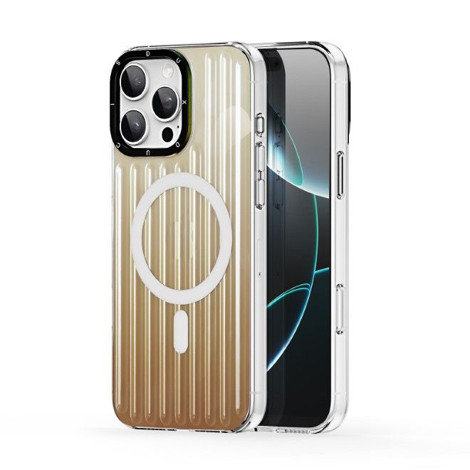 Dux Ducis - iPhone 16 Pro Max Hülle - PET, TPU und PC Hardcase - mit MagSafe - Zest Series - gold