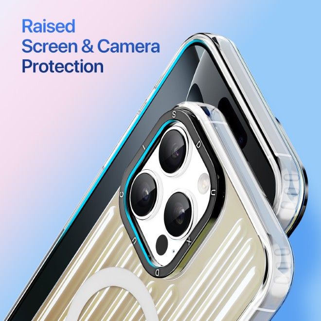 Dux Ducis - iPhone 16 Pro Max Hülle - PET, TPU und PC Hardcase - mit MagSafe - Zest Series - gold