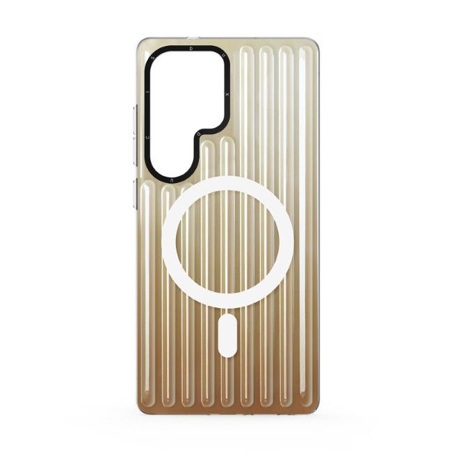 Dux Ducis - Samsung Galaxy S25 Ultra Hülle - PET, TPU und PC Hardcase - mit MagSafe - Zest Series - gold