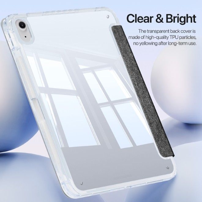 Dux Ducis - iPad 2025 (11. Gen) / iPad 2022 (10. Gen) Hülle - Leder Bookcover - Unid Series - schwarz