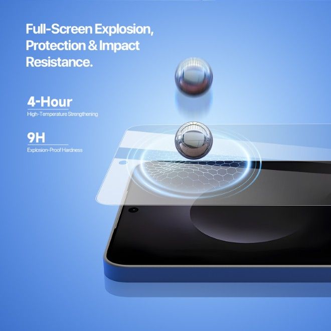 Dux Ducis - Samsung Galaxy S25 Edge Schutzglas - mit Auto Alignment Kit - Roga Series - schwarz