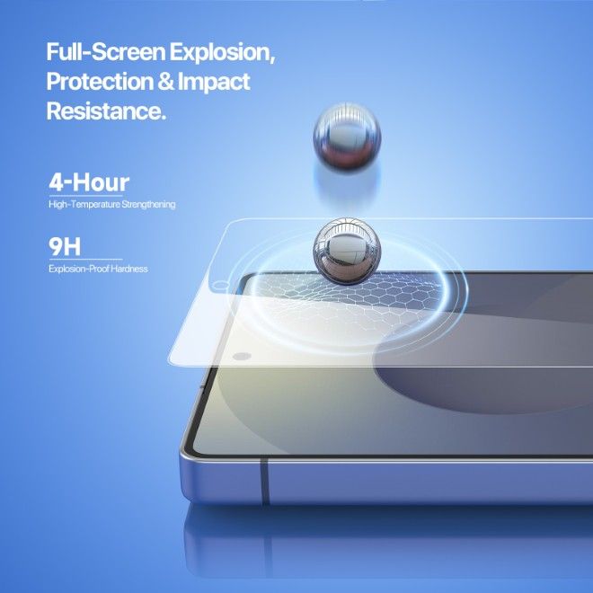 Dux Ducis - Samsung Galaxy S25 Ultra Schutzglas - mit Auto Alignment Kit - Roga Series - schwarz