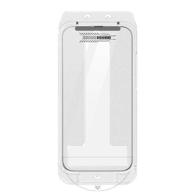 Dux Ducis - iPhone 16e Schutzglas - mit Auto Alignment Kit - Roga Series - schwarz