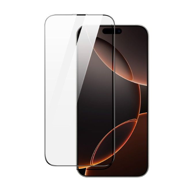 Dux Ducis - iPhone 16 Pro Max Schutzglas - mit Auto Alignment Kit - Roga Series - schwarz