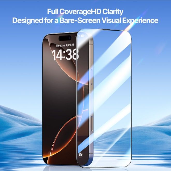 Dux Ducis - iPhone 16 Pro Max Schutzglas - mit Auto Alignment Kit - Roga Series - schwarz