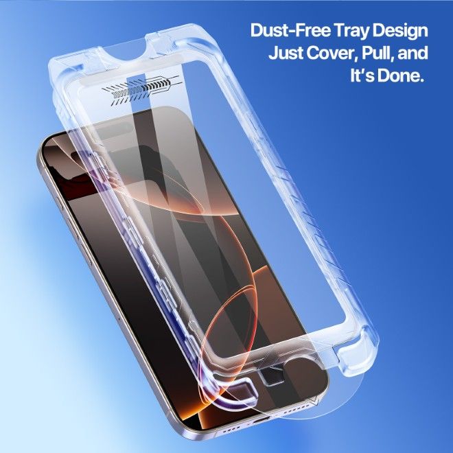 Dux Ducis - iPhone 16 Pro Max Schutzglas - mit Auto Alignment Kit - Roga Series - schwarz