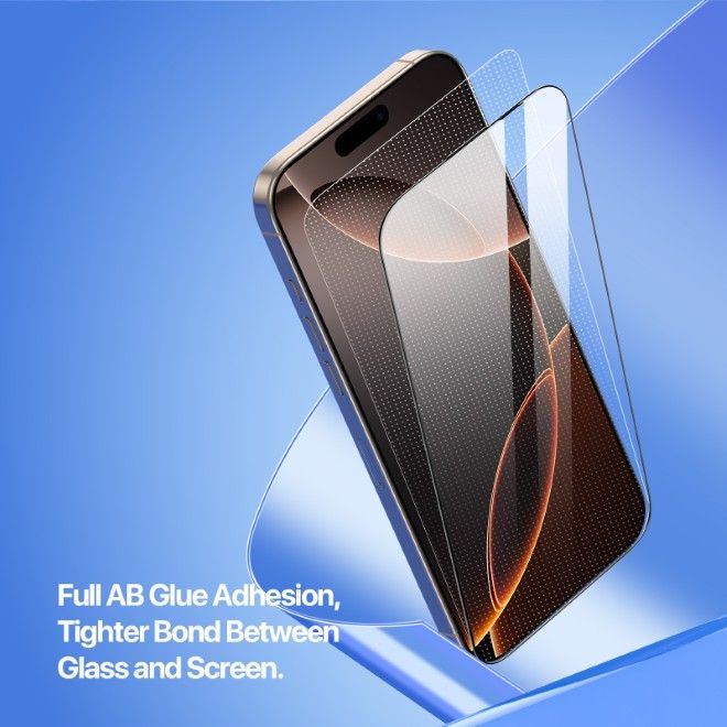 Dux Ducis - iPhone 16 Pro Max Schutzglas - mit Auto Alignment Kit - Roga Series - schwarz