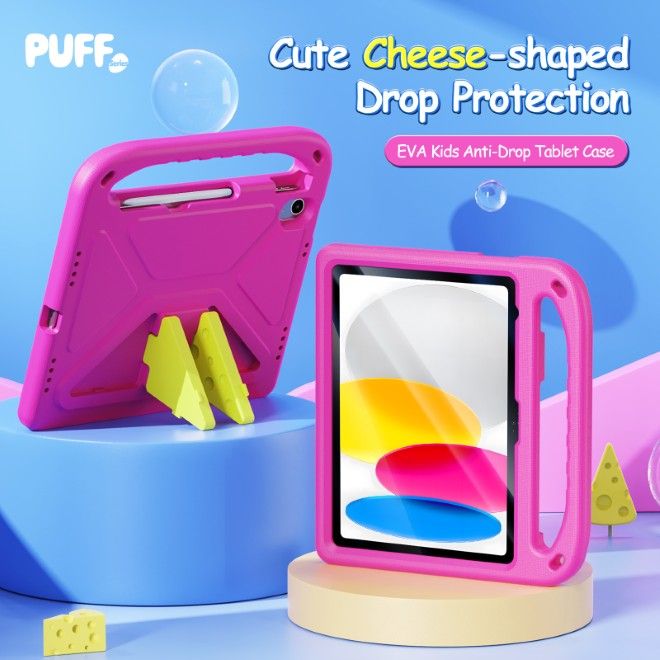 Dux Ducis - iPad 2025 (11. Gen) / iPad 2022 (10. Gen) Hülle - Robustes EVA Case - Puff Series - pink