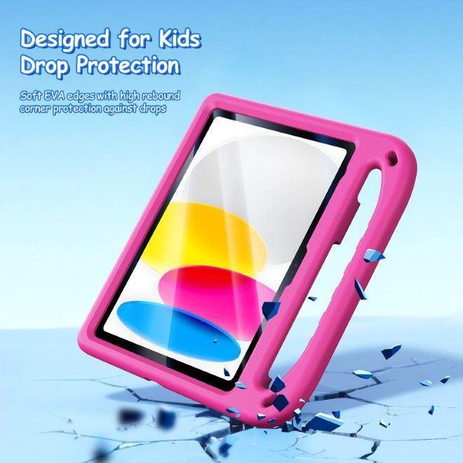Dux Ducis - iPad 2025 (11. Gen) / iPad 2022 (10. Gen) Hülle - Robustes EVA Case - Puff Series - pink