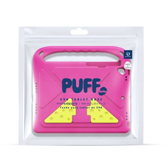 Dux Ducis - iPad 10.2 (2021/2020/2019) Hülle - Robustes EVA Case - Puff Series - pink