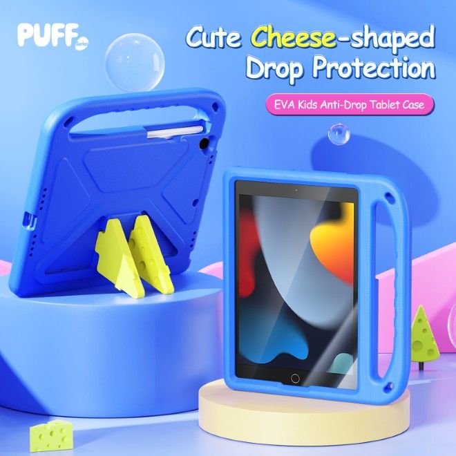 Dux Ducis - iPad 10.2 (2021/2020/2019) Hülle - Robustes EVA Case - Puff Series - blau