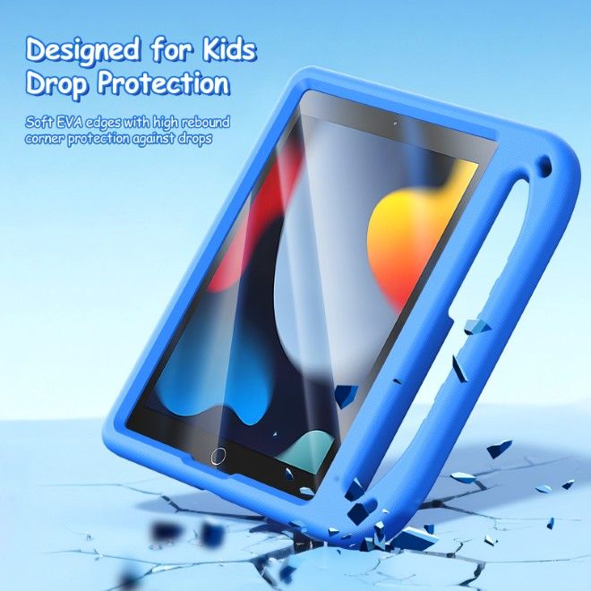 Dux Ducis - iPad 10.2 (2021/2020/2019) Hülle - Robustes EVA Case - Puff Series - blau